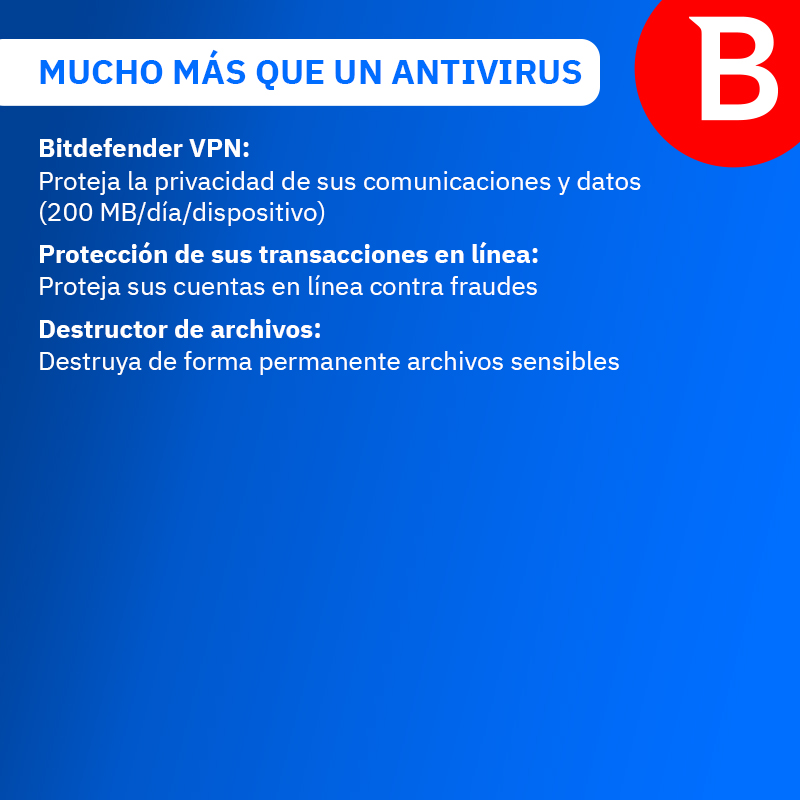Bitdefender Antivirus Plus | PC | Código de activación por email | Renovación automática 3 Bitdefender Antivirus Plus | PC | Código de activación por email | Renovación automática - Imagen 3