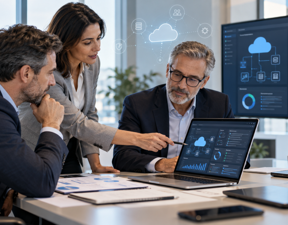 De revendedor a MSP y cómo construir una oferta de servicios cloud gestionados 4 Reunion ejecutiva sobre tecnologia cloud